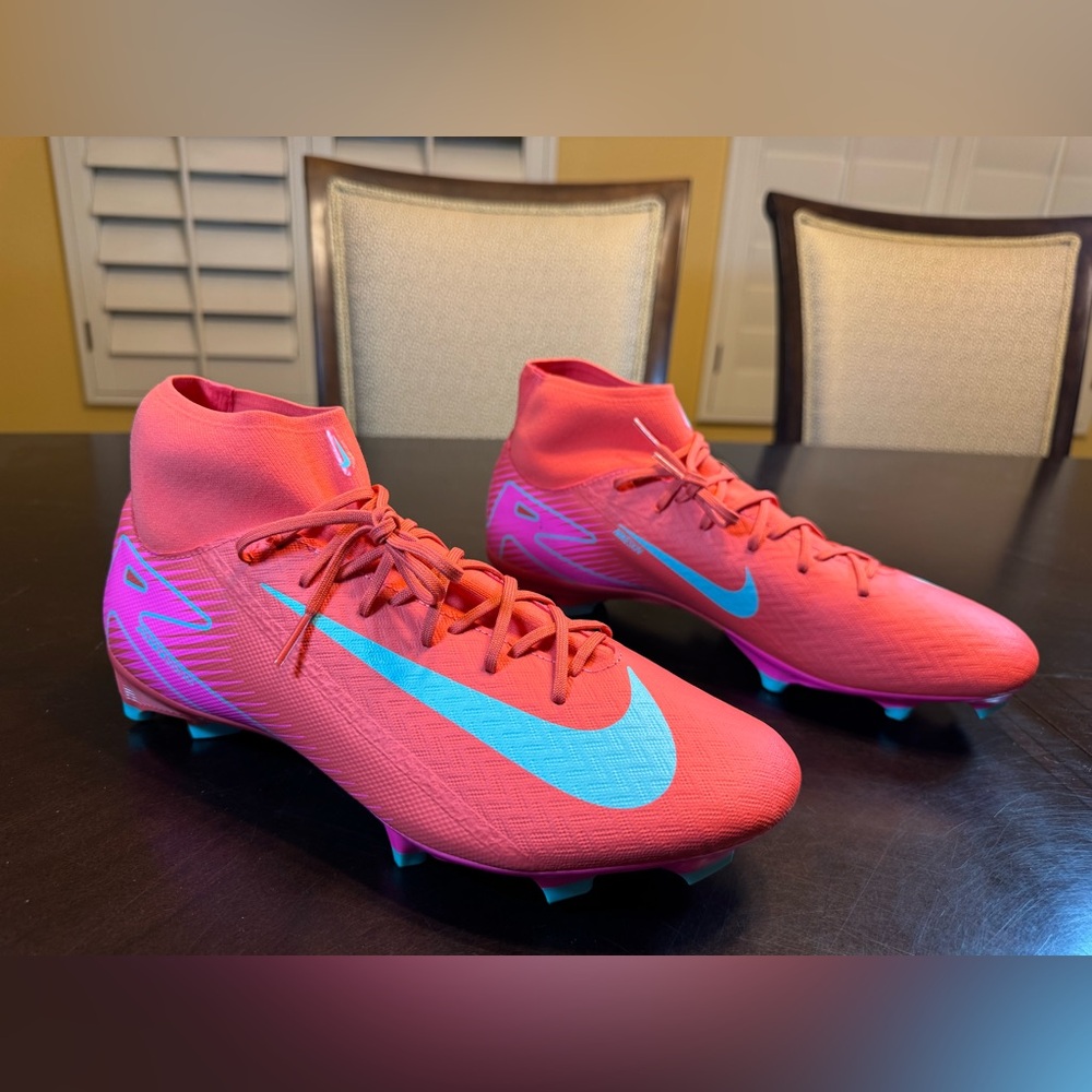 New Nike Zoom Mercurial Superfly 10 Academy MG Pink Soccer Cleats US 12
